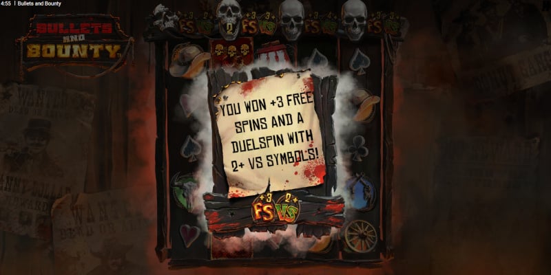 Bullets and Bounty extra spins