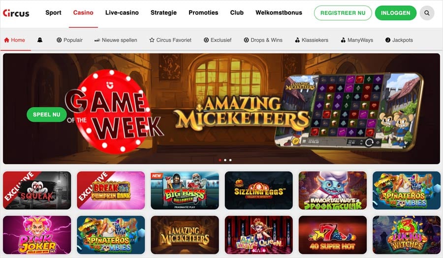 circus casino nl