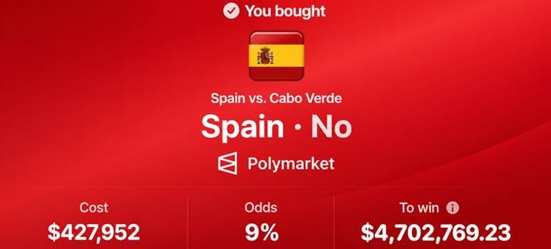 spain winning betslip world cup 2026