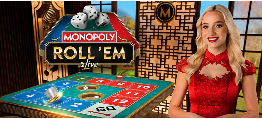 monopoly roll 'em live casino