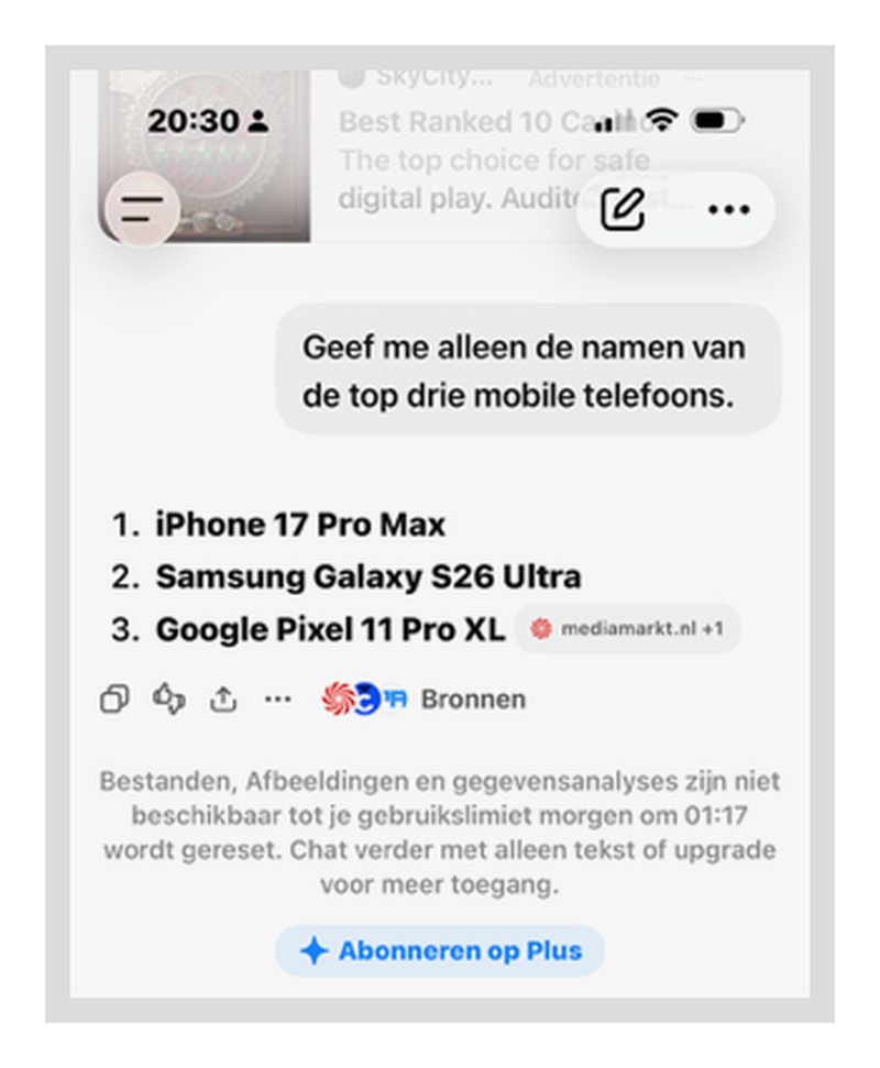 chatgpt test casino reclames neutrale vraagstelling