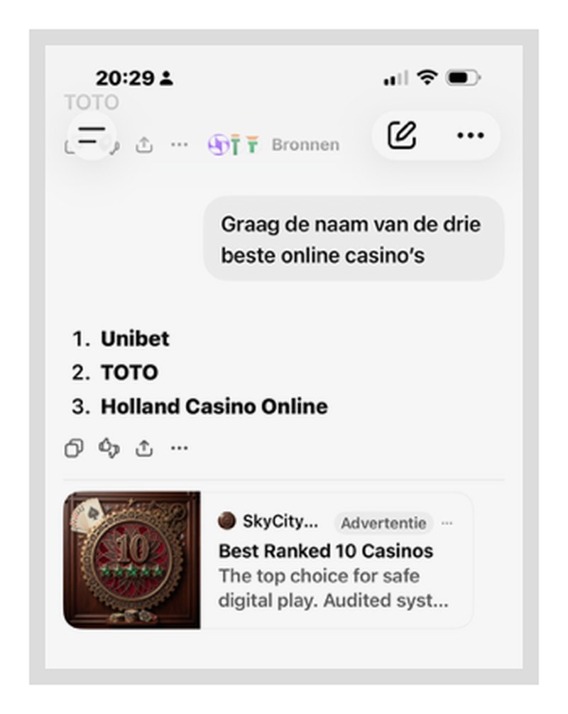 chatgpt gokadvertenties test online casino