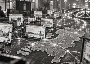 Zwart-wit beeld van tientallen .nl-websites die worden misbruikt voor promotie van illegale online casino’s