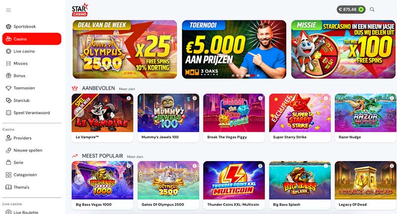 starcasino-homepage starcasino website vernieuwd oktober 2026